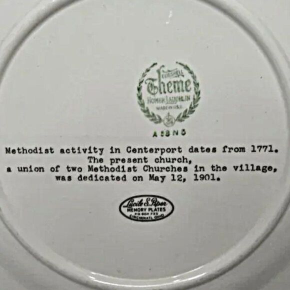 Collectors 10" Memory Plate The Methodist Church in Centerport New York - Picture 5 of 5